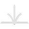 Ekena Millwork Redmond Architectural Grade PVC Gable Bracket, 108"W x 72"H x 6"D x 6"F, 16/12 Pitch GBP108X72X0606RED00 - alternate 2